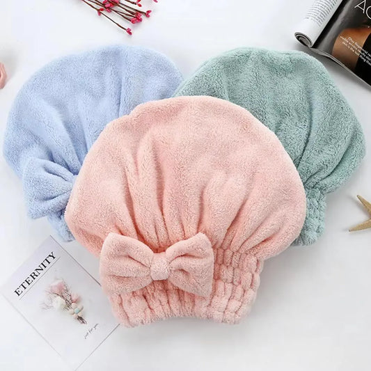 Quick Dry Hair Drying Towel Wrap – Super Absorbent Microfiber Head Wrap