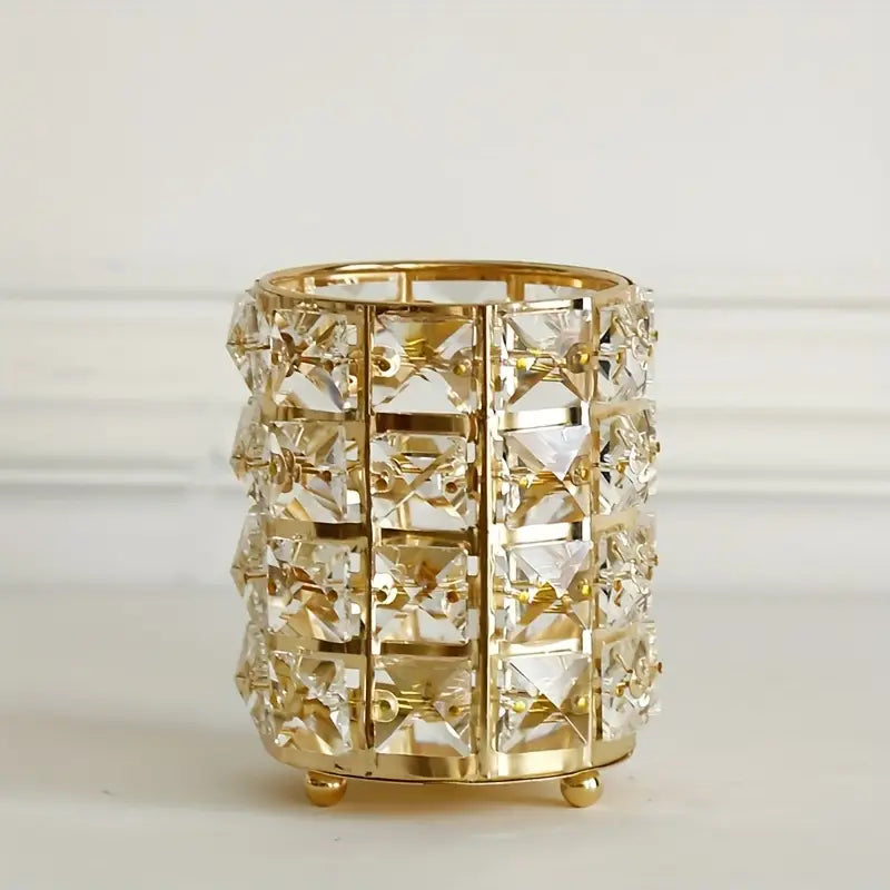 Crystal Makeup Brush Holder – European Style