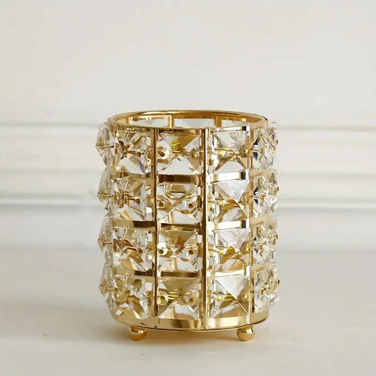 Crystal Makeup Brush Holder – European Style