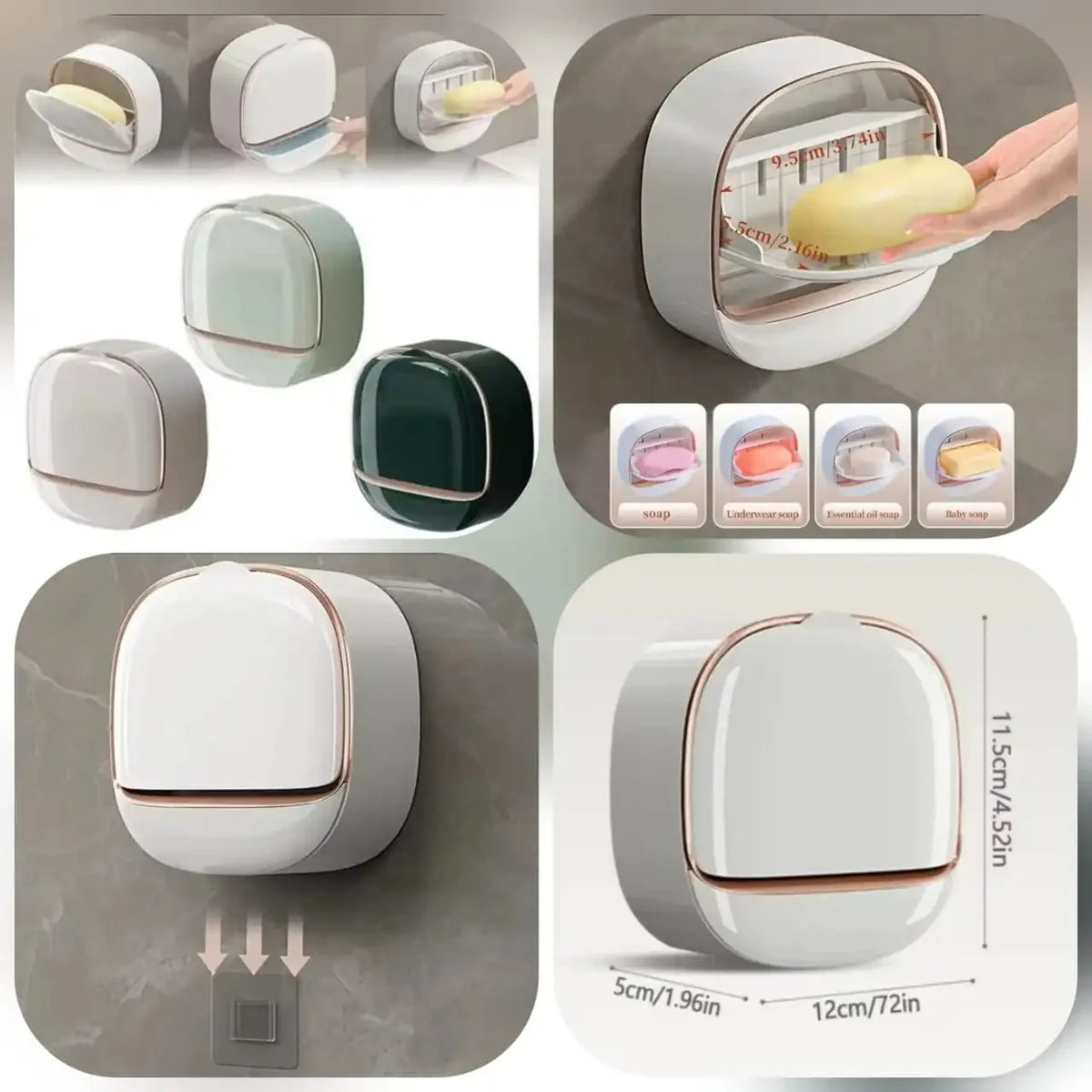 Wall Mounted Dual Container Soap Dispenser