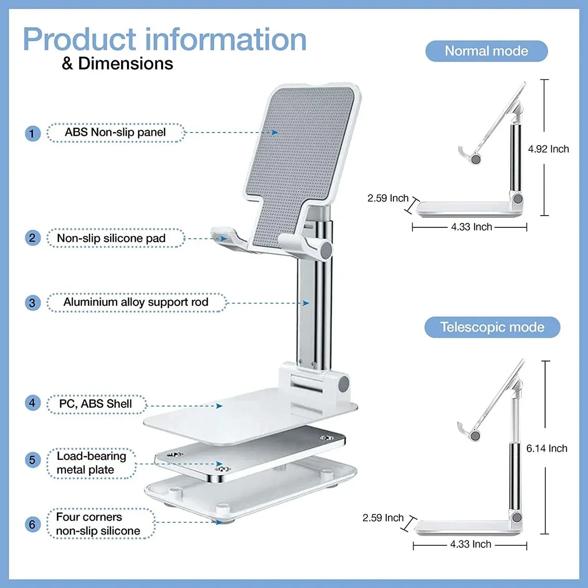 Flexible Mobile Holder – Universal Adjustable Foldable Phone Stand