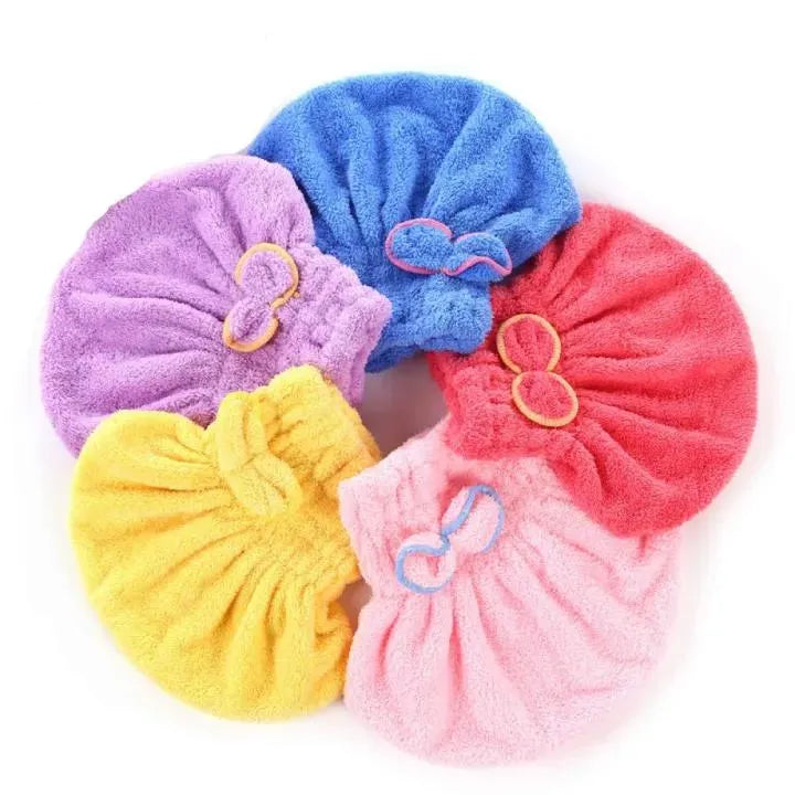 Quick Dry Hair Drying Towel Wrap – Super Absorbent Microfiber Head Wrap